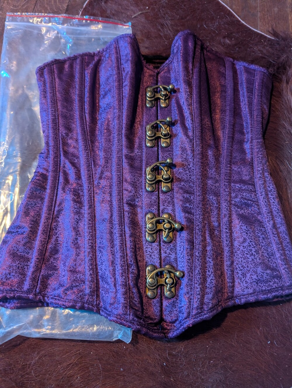 Daisy Front Closure Corset With Boneing
